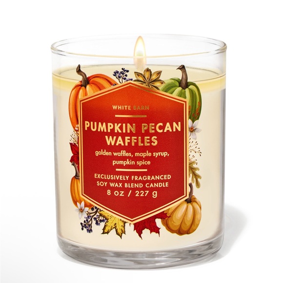 Bath Body Works 1-wick candle Pumpkin Pecan Waffles NEW - Picture 1 of 4